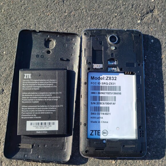 Cricket Wireless ZTE Z832 Sonata 3 Smartphone - Black - Picture 13 of 16